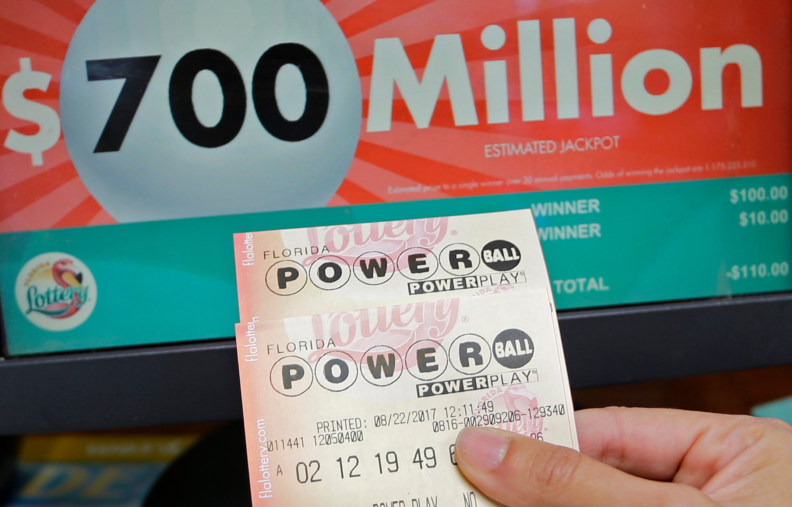 110 million lotto results